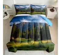 Mountain Landscape Coverless Duvet Super King Reversible