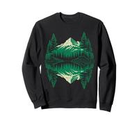Mountain Landscape Reflection Forest Trees Outdoor Wildlife Sweatshirt
