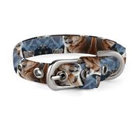 Mountain Lions Dog Collar Adjustable Martingale Pet Collar Female Male Cute Cat Collars No Pull Dog Choker Collars for Small Medium Large Pet