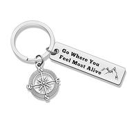 Mountain Lover Gifts Adventure Keyring Gifts Traveller Gifts Nature Lover Gifts Keyring Snowy Mountain Lover Gifts Keyring Traveler Gifts Birthday Christmas Gifts for Skiers Hikers Campers Climbers