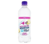Mountain Mist Still Sugar Free Pineapple and Passion Fruit Flavour Spring Water 500ml (Pack of 12 x 500ml)