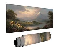 Mountain Mouse Pad Large, View Gaming Mouse Mat 28x16in, Desk Mat with Stitched Edge, XXL Mousepad Non-Slip Rubber Base, Office Accessories, Keyboard Pad, for Computers Gaming Accessories, Gift G-6998