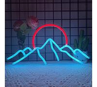 Mountain Neon Sign for Wall Decor, Anywin Dimmable Sunrise Sunset Led Signs with Ice Mountains Neon Signs Art For Living Room, Bedroom Gaming Room, Hotel Decor, Cool Gifts for Friends, Partner