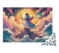 Mountain Ocean Sun Jigsaw Puzzle, 1000 Pcs For Adults