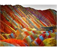 Mountain of Colors Poster Puzzle 1000 Pieces Wooden For Adults Children Games Educational Toys Kx218Zy 50x70CM