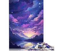 Mountain of Dreams 500 Wooden Puzzle for Adults, Jigsaw Puzzles for Adults Unique Shape Puzzle Gifts, Puzzles for Family Game 500pcs (52x38cm)