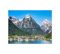 Mountain panorama above Pertisau on Lake Achensee, Austria，1000 Piece Paper Puzzle for An Unforgettable Family Activity - Suitable for All Ages（38x26cm）-B83