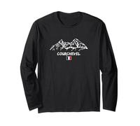 Mountain Panorama Ski Holiday Apres-Ski Courchevel Long Sleeve T-Shirt