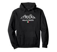 Mountain Panorama Ski Holiday Apres-Ski Valle D'Aosta Pullover Hoodie