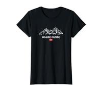 Mountain Panorama Ski Holidays Apres-Ski Wilder Kaiser Value Graphic T-Shirt, Women, Black, S