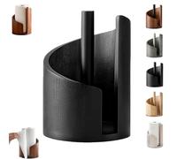 Mountain Paper Towel Holder Countertop With Mango Wood Round Base And Iron Holder,Wood Paper Towel Holders Countertop,Easy One-Handed Operation,Mountain Themed Papers For Kitchen Bathroom (C)