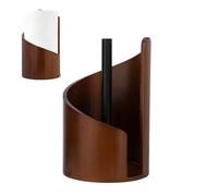 Mountain Paper Towel Holder, Wood Papertowel Holder for Countertop No-Tool Assembly Towel Roll Stand Decorative Kitchen Organizer for Rustic Modern Home Decor Accessories