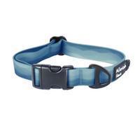 Mountain Paws Waterproof Nylon Adjustable Dog Collar, Sizes Small to Extra Large, Soft PVC Coating, Anti-Odour and Wipe Clean, Blue, Large