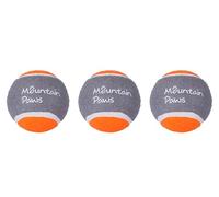 Mountain Paws Dog Tennis Balls High-Visibility & Tough, 3-Pack, Orange