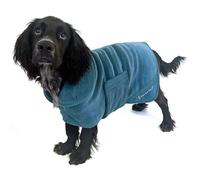Mountain Paws Dog Towel Robe - Navy - Medium
