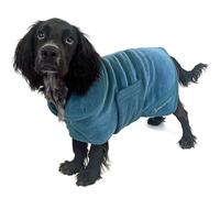 Mountain Paws Dog Towel Robe - Navy - X-Large