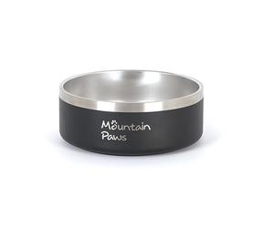 Mountain Paws Non-Slip Stainless Steel Basecamp Dog Bowl, 1.2L | Anti-Slip Rubber Base, 18cm diameter, 1.2lite capacity, heavy duty stainless steel