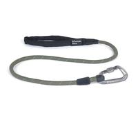 Mountain Paws Rope Karabiner 1.2m Dog Lead | Reflective Climbing Rope Dog Lead With Padded Neoprene Handle, 1.2 Metres, Olive