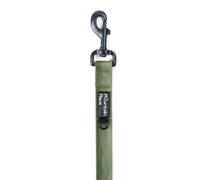 Mountain Paws Waterproof Nylon Dog Lead, 1.15m Heavy Duty Long Leash, Soft PVC Grip, Anti-Odour and Wipe Clean, Green