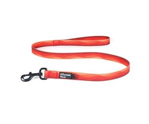 Mountain Paws Waterproof Nylon Dog Lead, 1.15m Heavy Duty Long Leash, Soft PVC Grip, Anti-Odour and Wipe Clean, Orange