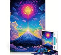 Mountain Peak Cosmic Energy 1000 Piece Jigsaw Puzzle for Teenagers Memory Gain Soothing Fun Design Assembly Elegant Gift (38x52cm)
