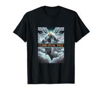 Mountain Peak Glow Climb Free Strong for Motivation Lovers T-Shirt