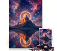 Mountain Peak with Cosmic Reflection Jigsaw Puzzle for Teenagers 1000 Pieces Memory Gain Calm Relax Design Assembly Classic Gift (50x75cm)
