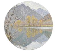 Mountain Peaks And Trees by The Lake Jigsaw Puzzles Puzzle for Adults Kids. 1000 Pieces Scenery Great Gifts Challenge Toy Educational Game Home Decoration for Educational Games Gifts 1000pcs (67.5x67.