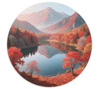 Mountain Peaks And Trees by The Lake Jigsaw Puzzles Puzzle for Adults Kids. 1000 Pieces Scenery Great Gifts Challenge Toy Educational Game Home Decoration for Adults& Kids Age 14 Years Up 1000pcs (67.