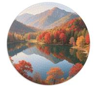 Mountain Peaks And Trees by The Lake Jigsaw Puzzles Puzzles for Adults Kids. 1000 Piece Scenery Great Gifts Challenge Toy Educational Game Home Decoration for Adults& Kids Age 14 Years Up 1000pcs (67.