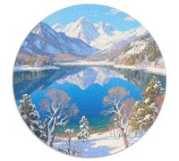 Mountain Peaks And Trees by The Lake Jigsaw Puzzles Puzzles for Adults Kids. 1000 Piece Scenery Great Gifts Challenge Toy Educational Game Home Decoration for Educational Games Gifts 1000pcs (67.5x67.