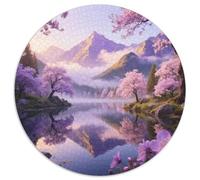 Mountain Peaks And Trees by The Lake Jigsaw Puzzles Puzzles for Adults Kids. 1000 Pieces Scenery Great Gifts Challenge Toy Educational Games Home Decoration for Adults& Kids Age 14 Years Up 1000pcs (6
