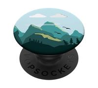 Mountain Pop Mount Socket Day Art Work Tree HIking Birds PopSockets Adhesive PopGrip