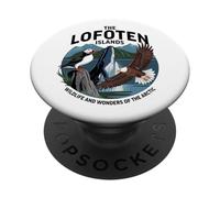 Mountain Puffin Whale Sea Eagle Scandinavia Norway Lofoten PopSockets Adhesive PopGrip