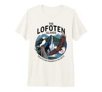 Mountain Puffin Whale Sea Eagle Scandinavia Norway Lofoten Premium T-Shirt