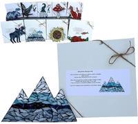 Mountain Range Glass Mosaic DIY Kit,Acrylic Mosaic Tiles Kit, Exclusive Art DIY Craft for Adult and Teens,Mosaics Home Decor (Color : Mountains)
