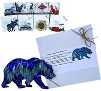Mountain Range Glass Mosaic DIY Kit,Acrylic Mosaic Tiles Kit, Exclusive Art DIY Craft for Adult and Teens,Mosaics Home Decor (Color : Bear)