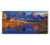 Mountain Range View Diamond Art Kits Adults, 5D Diamond Painting for Beginner, Gem Art Cross Stitch Kits, DIY Full Drill Crystal Embroidery Kit for Crafts,Home Decoration Paintings 8x16in J26-5762