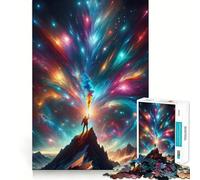 Mountain Reaching Into Sky 1000 Piece Jigsaw Puzzles for Teenagers Jigsaw Reason Skill Toy Shared Fun Tight Cut Wall Art Decor (38x52cm)