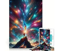 Mountain Reaching Into Sky Adults Puzzles 1000 Piece Jigsaws Strengthen Recall Relaxing Fun Quality Edge Festival Gift (38x26cm)