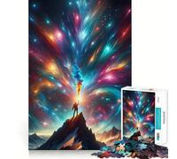 Mountain Reaching Into Sky Adults Puzzles 1000 Piece Jigsaws Strengthen Recall Relaxing Fun Quality Edge Festival Gift (50x75cm)