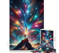 Mountain Reaching Into Sky Adults Puzzles 1000 Piece Jigsaws Strengthen Recall Relaxing Fun Quality Edge Festival Gift (50x75cm)