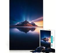 Mountain Reflection at Sunset 1000 Piece Jigsaw Puzzles for Adults Jigsaw Brain Play Relax Mind Sharp Edge Premium Gift (38x26cm)