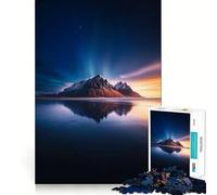 Mountain Reflection at Sunset Jigsaw for Teenagers 1000 Pieces Memory Boost Relaxing Fun Pattern Assembly (50x75cm)