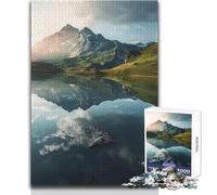 Mountain Reflection Jigsaws 1000 Pieces for Teenagers Strategic Thinking Learning Game Ideal Meaningful Gift for Any Event Size 50x75cm