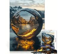 Mountain Reflection Sphere 1000 Piece Jigsaw Puzzles for Adults Teenagers Mind Puzzle Stress Free Art Assembly Thoughtful Gift (50x75cm)