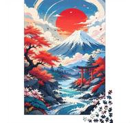 Mountain River Gate Jigsaw Puzzle, 1000 Pcs Indoor Adult Game | 38x26cm Cardboard, Brain Workout, Tight Puzzle Fit, Adult Hobbyists, Stress Reduction