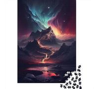 Mountain River Sky 1000 Piece Mini Jigsaw Puzzle For Adults Challenge Game