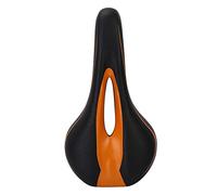Mountain Road Bike, Comfortable Bike Seat Saddle Soft Orange Seat Bicycle Accessory
