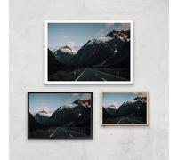 Mountain Road Giclee Art Print - A4 - Print Only